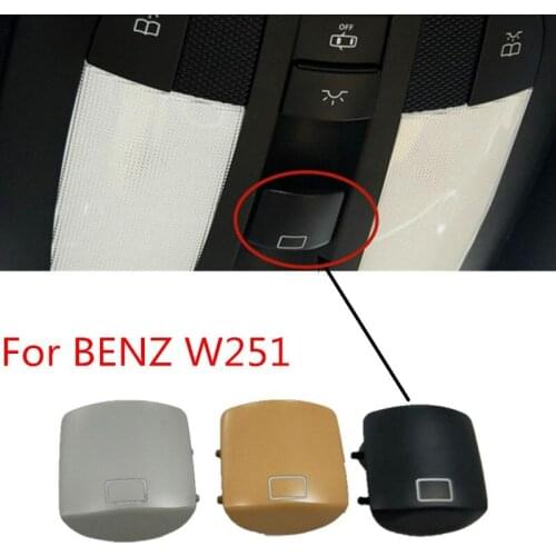 BTAP New Black Beige Grey Skylight button Switch Cover Cap For Mercedes Benz W251 R300 ML300 ML350 R350 GL350
