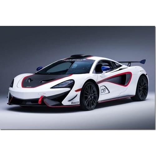 McLaren MSO X Supercar Poster Wall Art Canvas Cloth Fabric Print Painting Wall Picture for Living Room