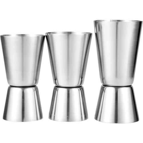1Pc Stainless Steel Measuring Cups Party Wine Cocktail Jigger Shot Drinks Mixer Jigger Bar Measure Tool 15/30 20/40 25/50ml