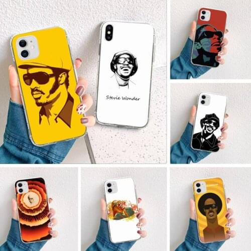 Music singer Stevie Wonder DIY phone Case cover Shell for iPhone 11 pro XS MAX 8 7 6 6S Plus X 5S SE 2020 XR cover