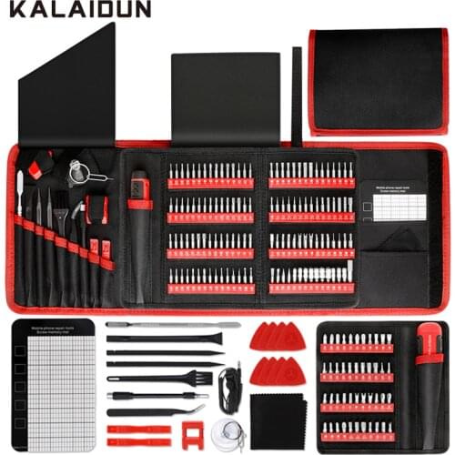 KALAIDUN 190Pcs Precision Screwdriver Set Magnetic Torx Slotted Phillips Screw Driver Bits Kit For Laptop Phone Repair Hand Tool