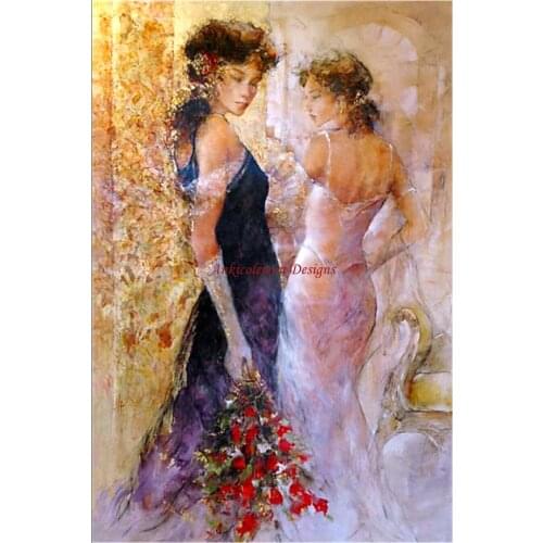 Embroidery Counted Cross Stitch Kits Needlework - Crafts 14 ct DMC color DIY Arts Handmade Decor - Red and Gold