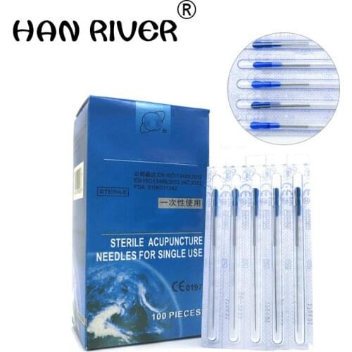 New 200pcs/2 boxes huanqiu acupuncture needle sterile acupuncture needle for single use with tube 0.25*40mm