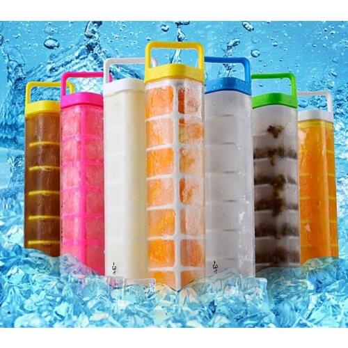Plastic ice cube tray water Bottle with bag homemade popsicle Bottle DIY ice cream machine child sorbet mould cool artifact