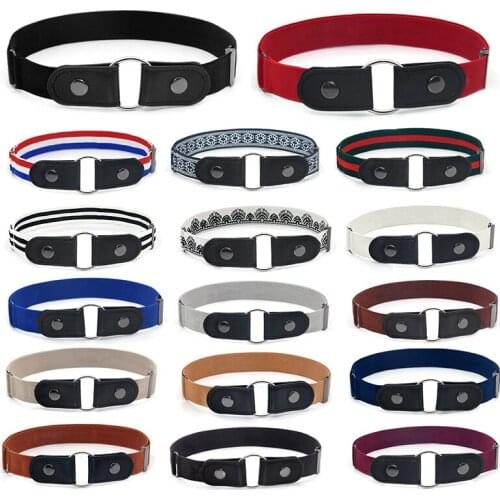 Buckle-Free Belt For Jean Pants Dresses No Buckle Stretch Elastic Waist Belt For Women/Men,No Bulge,No Hassle Waist Belt