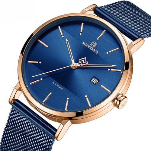 Luxury NAVIFORCE Lovers Watches for Men and Women Simple Casual Quartz Wristwatch waterproof Date Clock Couple Watch gift 2019