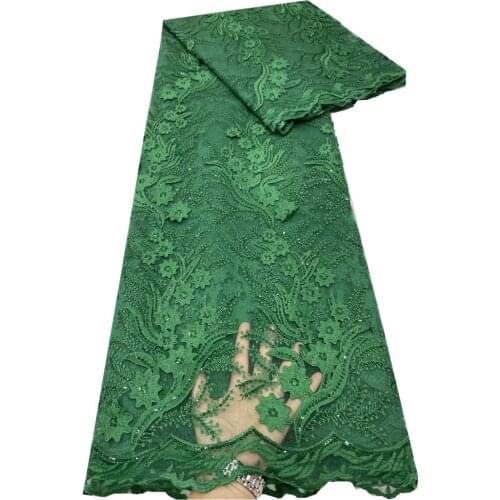 SJ Lace 2021 African Lace Fabric High Quality Lace French Tulle Lace Fabric With Sequin Embroidery Nigeria Lace For Dress dp5-23