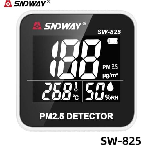 Sndway Digital Air Quality Monitor Laser Pm2.5 Gas Monitor/Gas Analyzer/Thermometer Diagnostic Tool