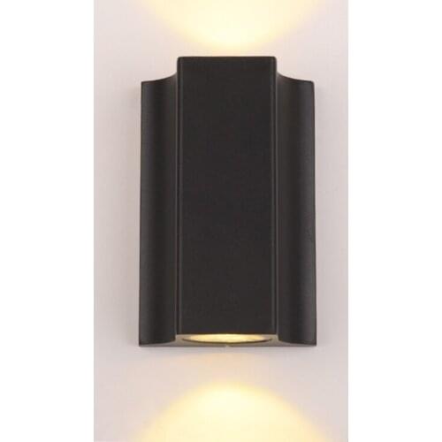 Modern Wall Lamp 10W Led Aluminum Outdoor Indoor Up Down Black Wall light For Home Stairs Bedroom Bathroom Garden Porch Light