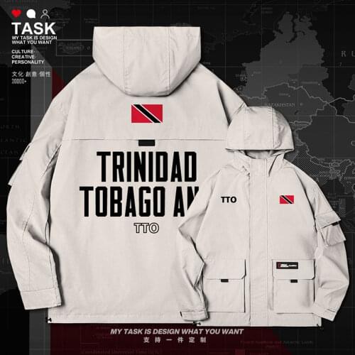 Trinidad and Tobago TTO men jacket hooded nation flag mens mens trench coat men coat new clothing casual top autumn clothes