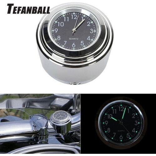 Universal Luminous Motorcycle Handlebar Digital Clock Bike Grip Mount Dial Watch Waterproof For Motorcycle Bicycle Accessories