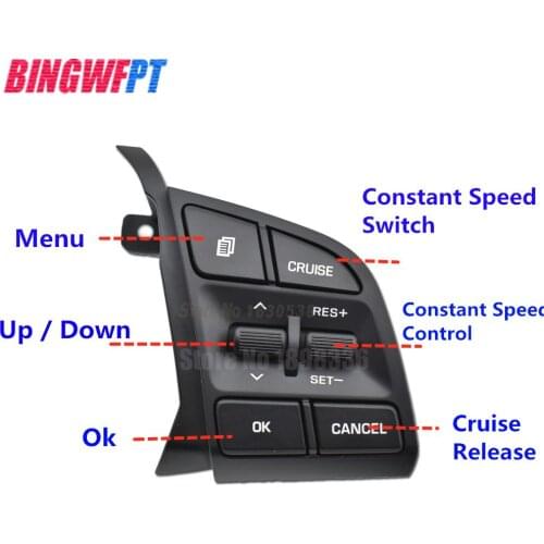 High Quality Multifunction Steering Wheel PAD Control Switch Right For Hyundai Tucson 1.6L 2.0L 96720-D3200