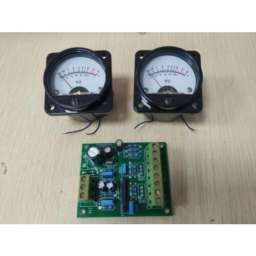 WEILIANG AUDIO warm back light audio level indicator 1pcs driver board 2 VU meter for power amplifiwe