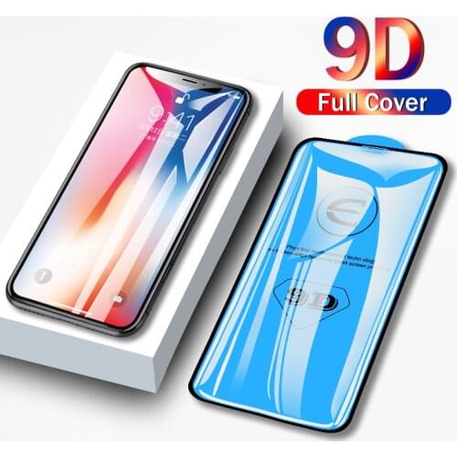 9D Protective Glass for IPhone 6 6S 7 8 plus X XS 12 mini 11 pro MAX glass on Iphone 7 8 XR XS X 11 12 Pro MAX screen protector
