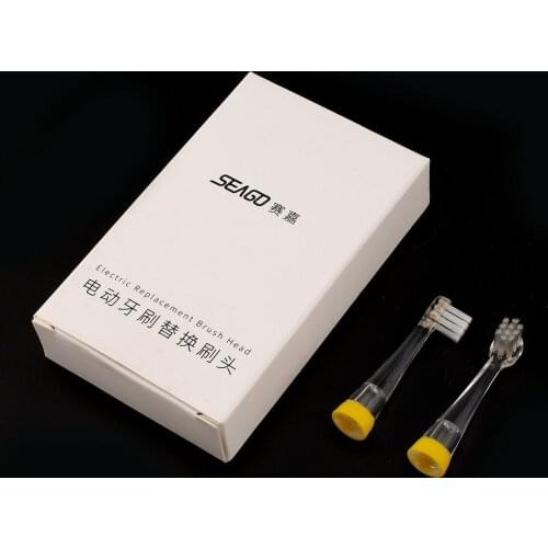 2pcs Replaceable Toothbrush Heads for Seago SG-811 Children Toothbrush Oral Tooth Brush Hygiene Care Soft Dupont Nylon Bristles