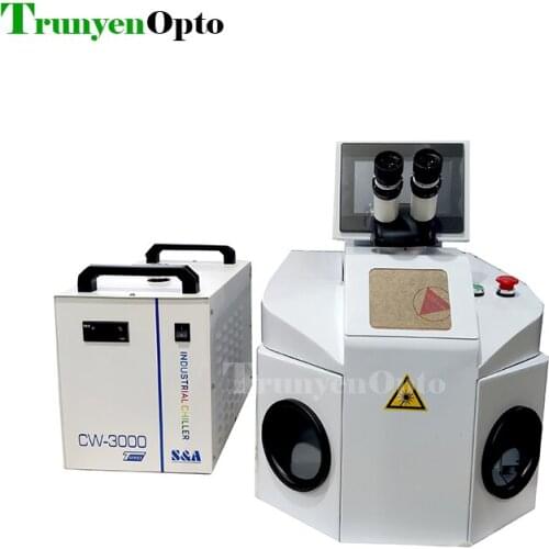 200W Portable Laser Welder For Jewellry Yag Laser Source Pink Crystal Rod High quality door to door service