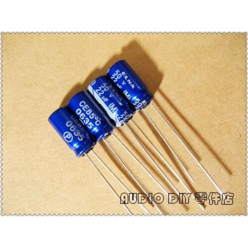 50PCS/200PCS ELNA Blue Robe RE3 Series 22uF 50V 50V22uf Electrolytic Capacitor