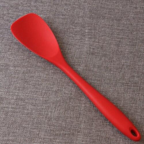 Large Silicone With Stainless Steel Core Spoon All-Purpose Silicone Heat-Resistant Spoon Spatula Kitchen Accessories