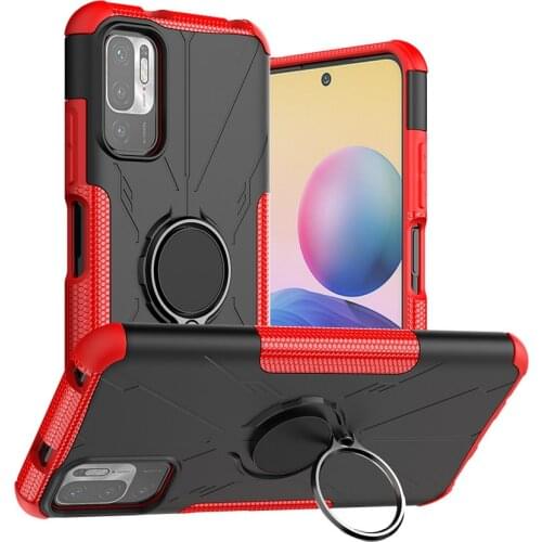 Finger Ring Stand Holder Bracket case For xiaomi Redmi Note 10 5G Rubber Hybrid Cover For Note 9T 9 Pro 5G Redmi 9T K40 Gaming