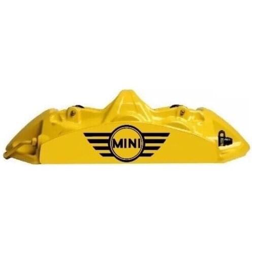 For Mini Hi Temp Brake Caliper Vinyl Decal Sticker Set Of 6 (Any Color)