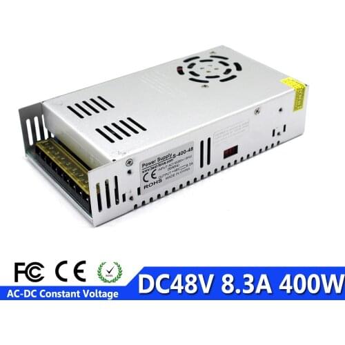 Single Output Switching Power Supply DC48V 8.3A 400W Power Source Transformer 110V 220V AC-DC Smps for CCTV DIY Motor 3D Printer