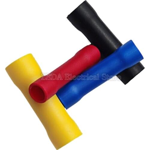 50Pcs BV1.25 BV2.5 BV5.5 Insulated Crimp Terminals Electrical Wire Cable Crimping Terminal Connector Set Assortment Kit