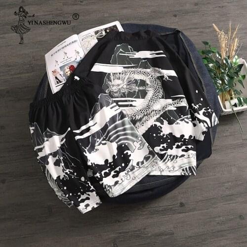 Kimono Cardigan Men Yukata Women Men Japanese Kimono Traditional Top and Pants Sets Summer Beach Thin Casual Shirt Japan Kimonos