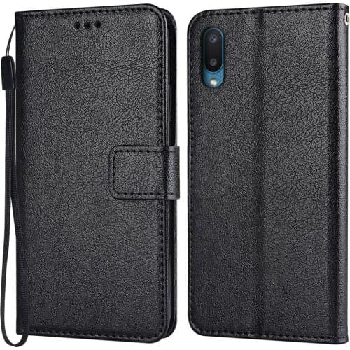 Flip Leather Case for Samsung Galaxy A02 A022 A022F SM-A022F 6.5'' Vintage Wallet Phone Case for Galaxy A02 a02 Funda Cover
