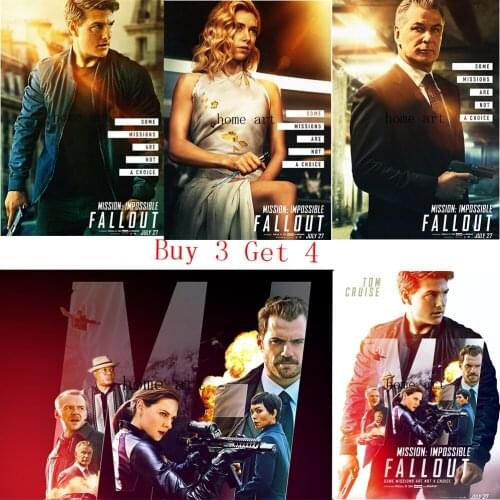 Mission impossible fallout poster Poster Clear Image Wall Stickers Home Decoration Good Quality Prints White Coated Paper