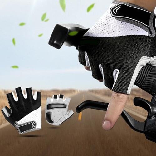 Unisex Anti-Slip Lifting Sports Outdoor Bike Bicycle Cycling Half Finger Gloves