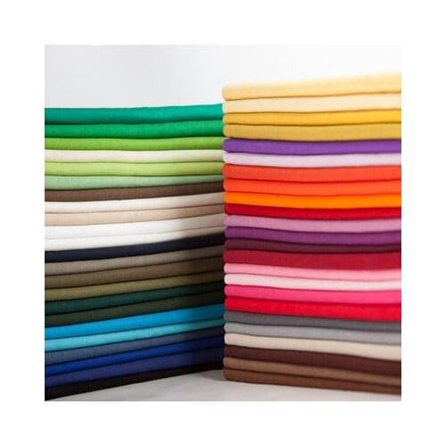 Oneroom 50*140cm Thin plain linen fabric DIY sewing upholstery shirt dress summer clothing material