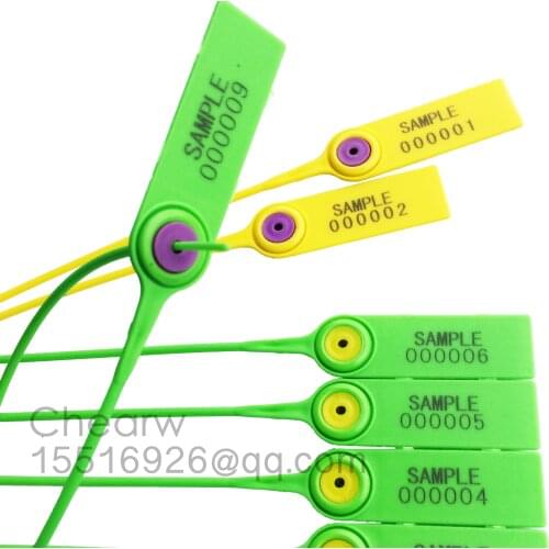 350mm plastic seals adjust plastic security seal with metal insert safety Pull Tighten container seal unsustainable