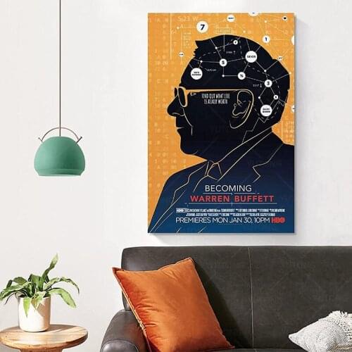 Becoming Warren Buffett Movie Digital Wall Decor Art Alternative Cool Theater Room Posters and print Room canvas painting
