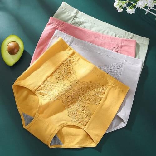 ATOXY Women High Waist Panties Cotton Briefs Underwear Body Shaper Breathable Comfort Soft Sexy Underpants Female Intimates