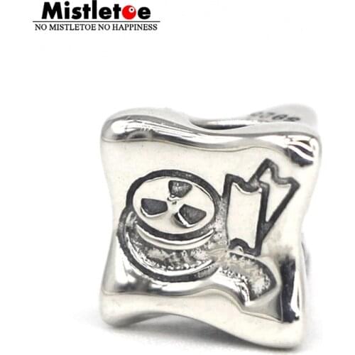 Mistletoe 925 Sterling Silver Date Night Charm Bead European Bracelet Jewelry