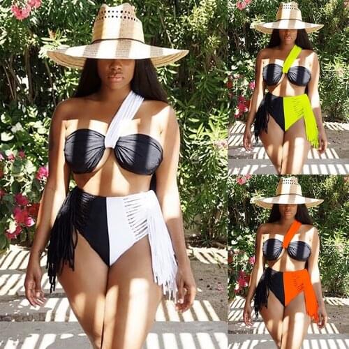 Womens Bikini Sexy Color Matching Split Swimsuit Women Women Sexy Suit Swimsuit Womens Split Swimsuit Bikini