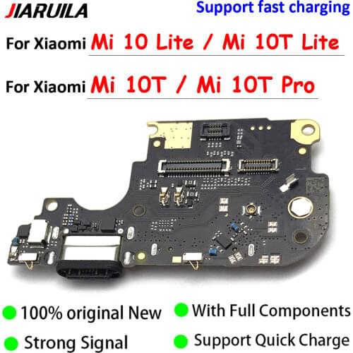 Original New USB Charging Port Charger Board Flex Cable Dock Plug Connector With Microphone For Xiaomi Mi 10 Lite / Mi10 Lite