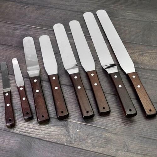 4/6/8/10 inch Stainless Steel Cake Spatula Butter Cream Icing Frosting Knife Smoother Kitchen Pastry Cake Decoration Tools