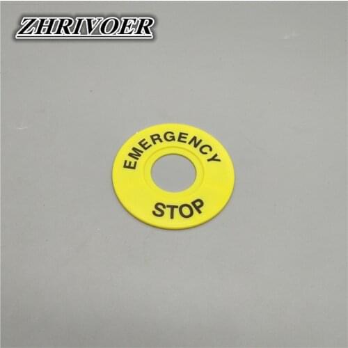 5Pcs LAY37 XB2 LA38 Push Button Switch Accessories Emergency Stop Button Sign