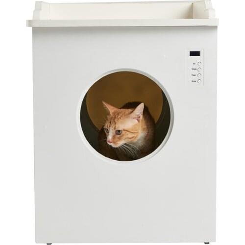 PESSY Automatic Cat toilet Anti-Splash No Noise Self-Cleaning Cat Litter Box with Large space
