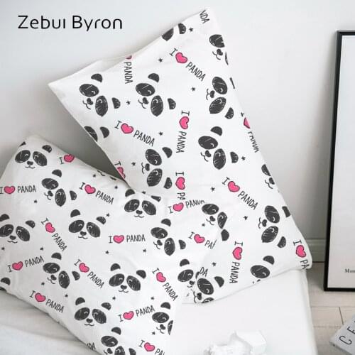 3D HD Pillow Case Panda,Pillowcase Custom/50x70/50x75Decorative Pillow Cover,Cartoon Bedding for kids/baby/children,drop ship
