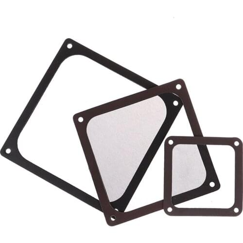 Magnetic Frame Black Mesh Dustproof Cover PC Dust Magnetic Filter 12CM 14CM 8CM w/ Screws for Case Fan 120x120mm 140x140mm,80x80