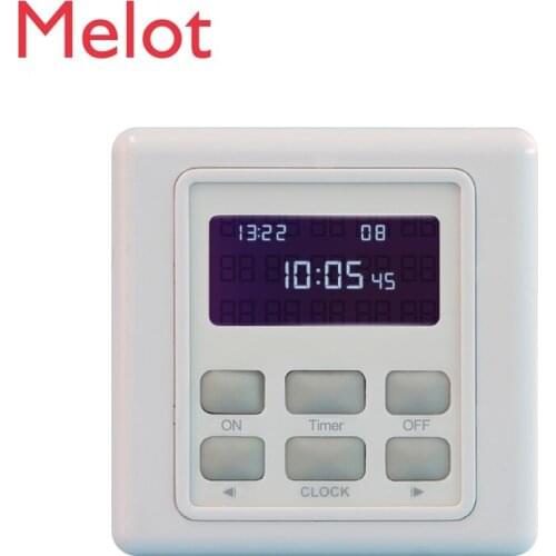 Intelligence Timer Switch with Weekly Multiple Period Settings for school bell