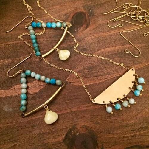 FİRUZEN COLLECTION 2'Lİ TURQUOISE CORAL CERTIFIED NECKLACE EARRINGS SET