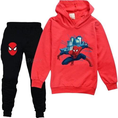 Disney Spiderman Kids Cartoon Clothing Sets Cotton Sport Suit For Baby Boys Clothes Autumn Costumes Kids Clothes 2pcs Set