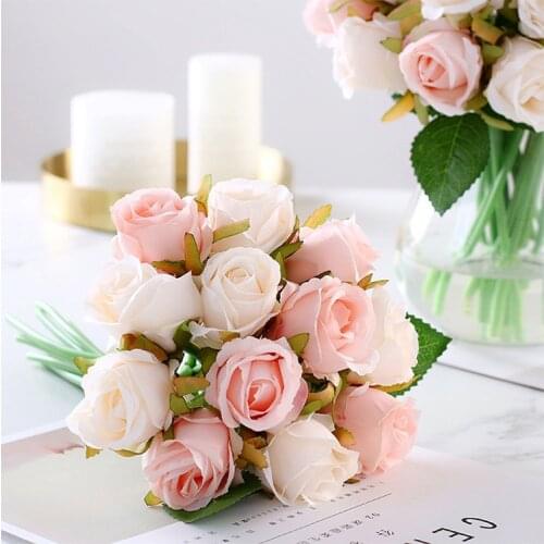 Korean rose hand bouquet to the bride wedding photo shooting props decorate adornment flowers flower simulation