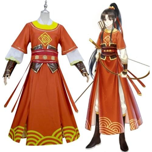 Anime Jin Ling Mo Dao Zu Shi Cosplay Costume Grandmaster of Demonic Cultivation Riding Costume Full Set