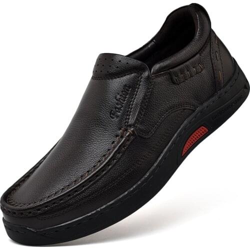 Mens Shoes Fashion Autumn Witer Casual Oxford Shoes Men Leather Oxfords Business Flats Formal Dress Footwear