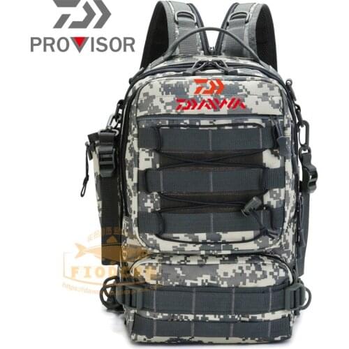 New Dawa Luya Messenger Bag Storage Backpack Multifunctional Waist Bag Outdoor Bag Travel Sports Large Chest Fishing Rod Bags