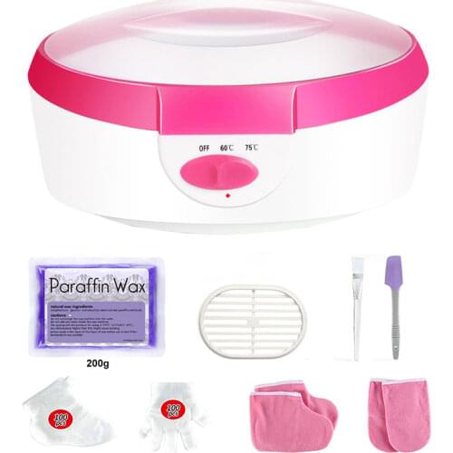 Paraffin Wax Machine for Hand and Feet Paraffin Wax Bath Quick Heat Paraffin Wax Warmer with 200g Paraffin Wax 2 Mitts Booties